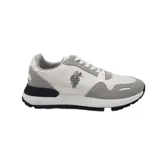 HERIEL - Zapatilla Blanca y Gris Hombre