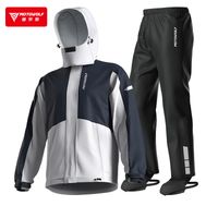 0405 Traje Impermeable Moto Hombre 190T con Capucha