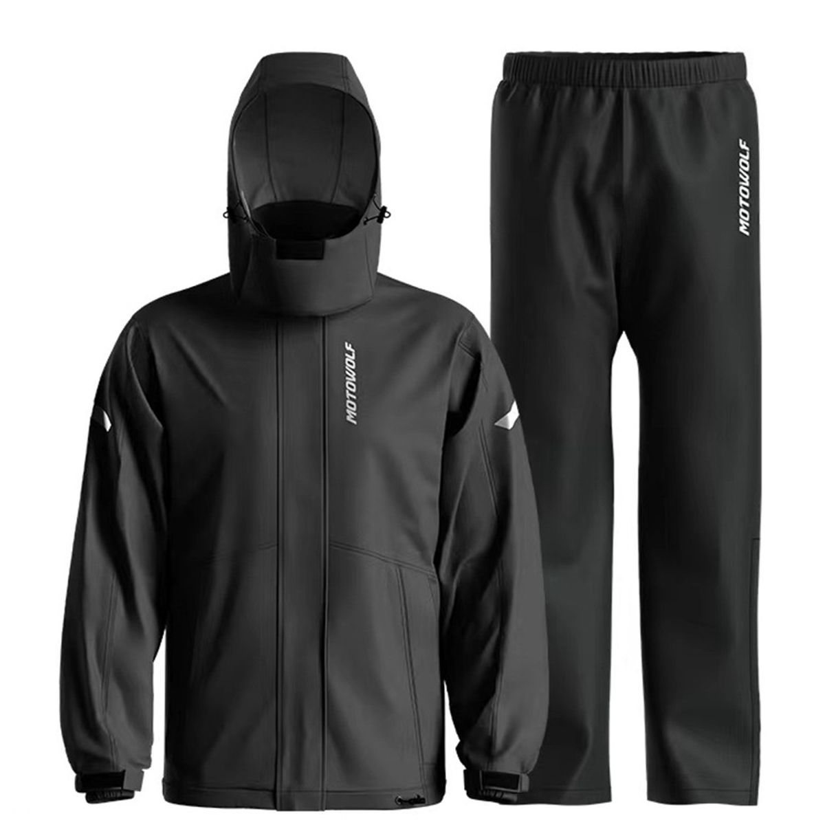 MOTOWOLF - Motowolf 0405 Traje Impermeable Moto Hombre 190T con Capucha