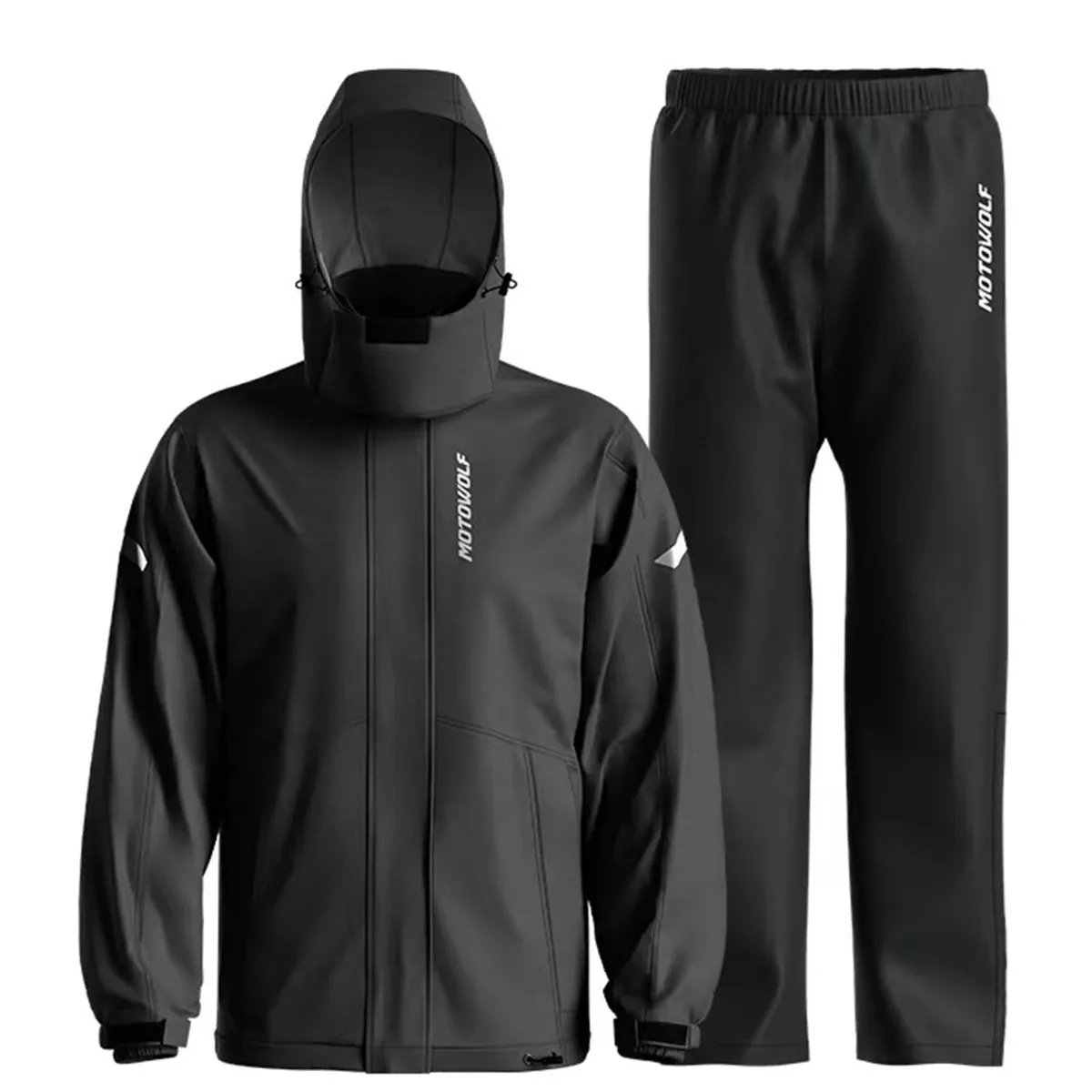 MOTOWOLF - Motowolf 0405 Traje Impermeable Moto Hombre 190T con Capucha