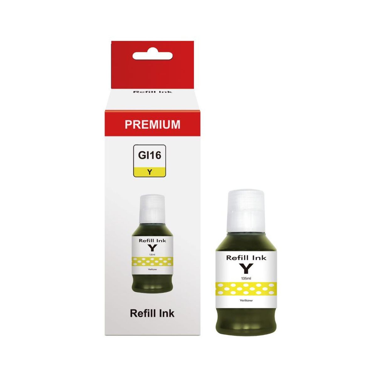 MYTONER - Tinta Alternativa Canon GI16 Amarilla - Amarillo