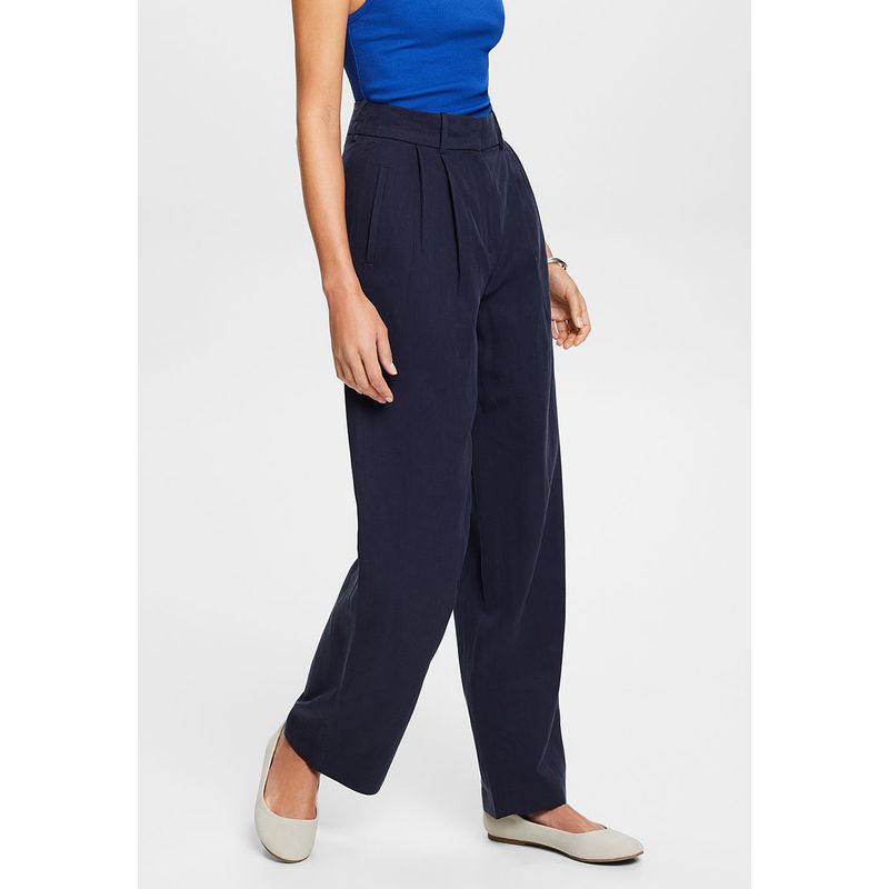 ESPRIT - Pantalón Ancho De Sarga Mujer Esprit ESPRIT