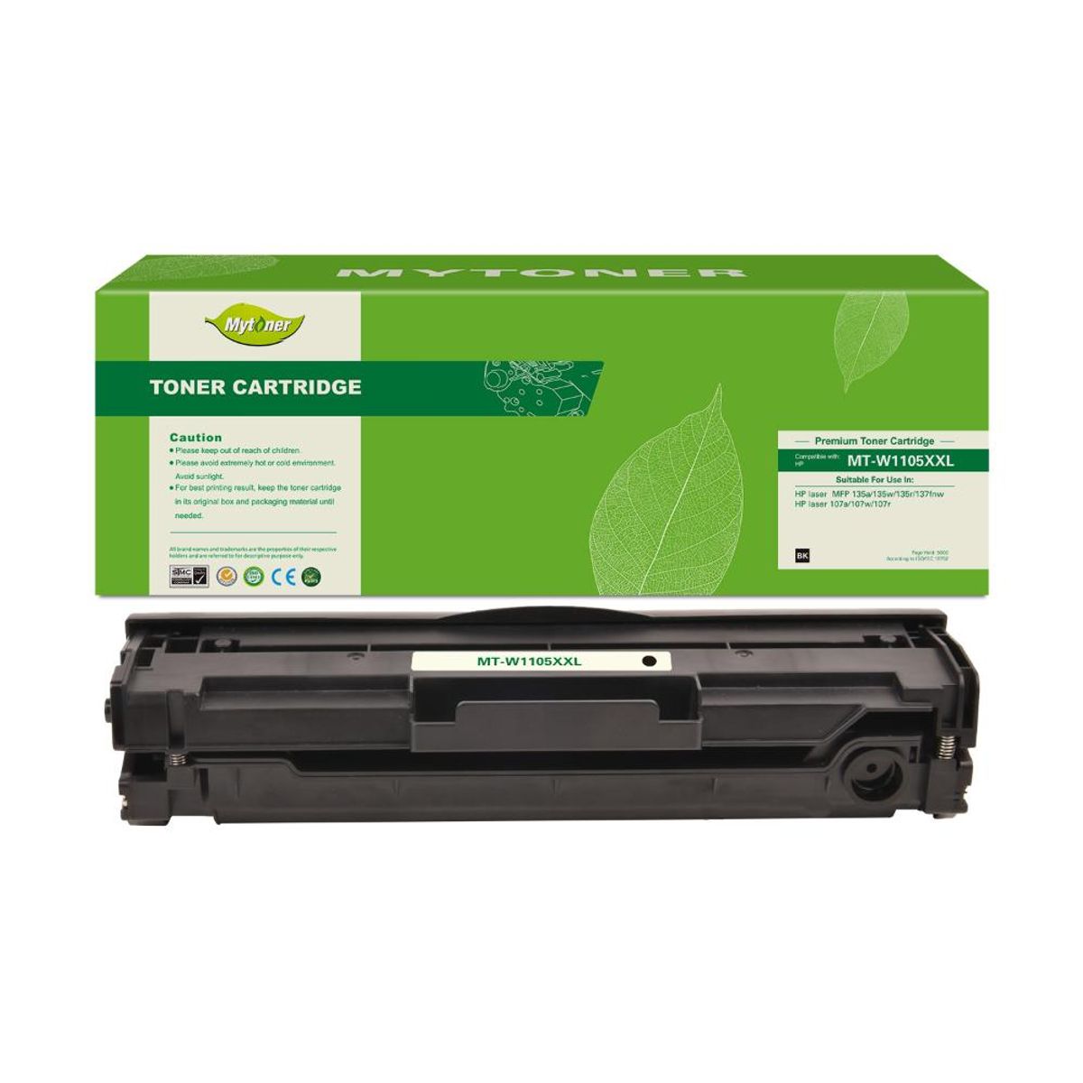 MYTONER - Tóner Alternativo HP W1105XXL 5000 Pag - Negro