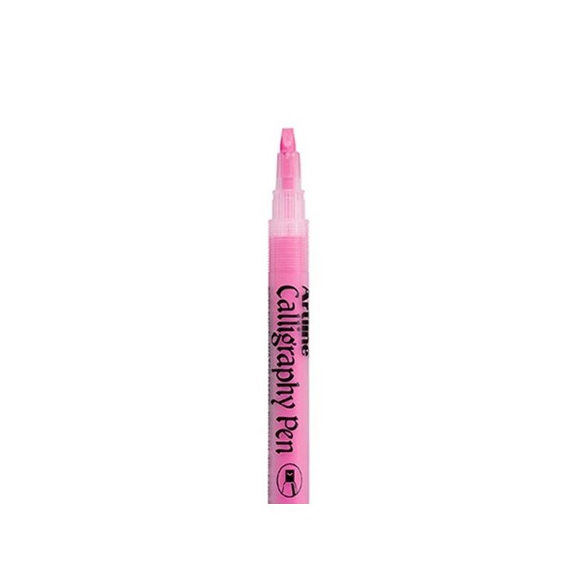 ARTLINE - Calligraphy pen rosado pastel punta biselada 2.0