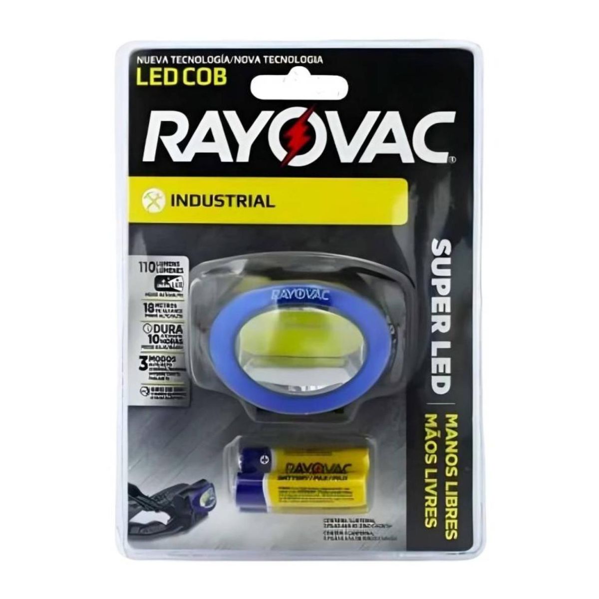 RAYOVAC - Linterna Frontal Tipo Cintillo 110 Lumenes 3 Modos De Luz