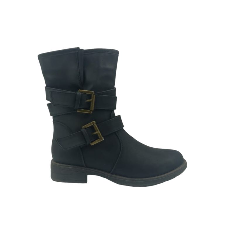 HERIEL - Bota Negra Baja Mujer