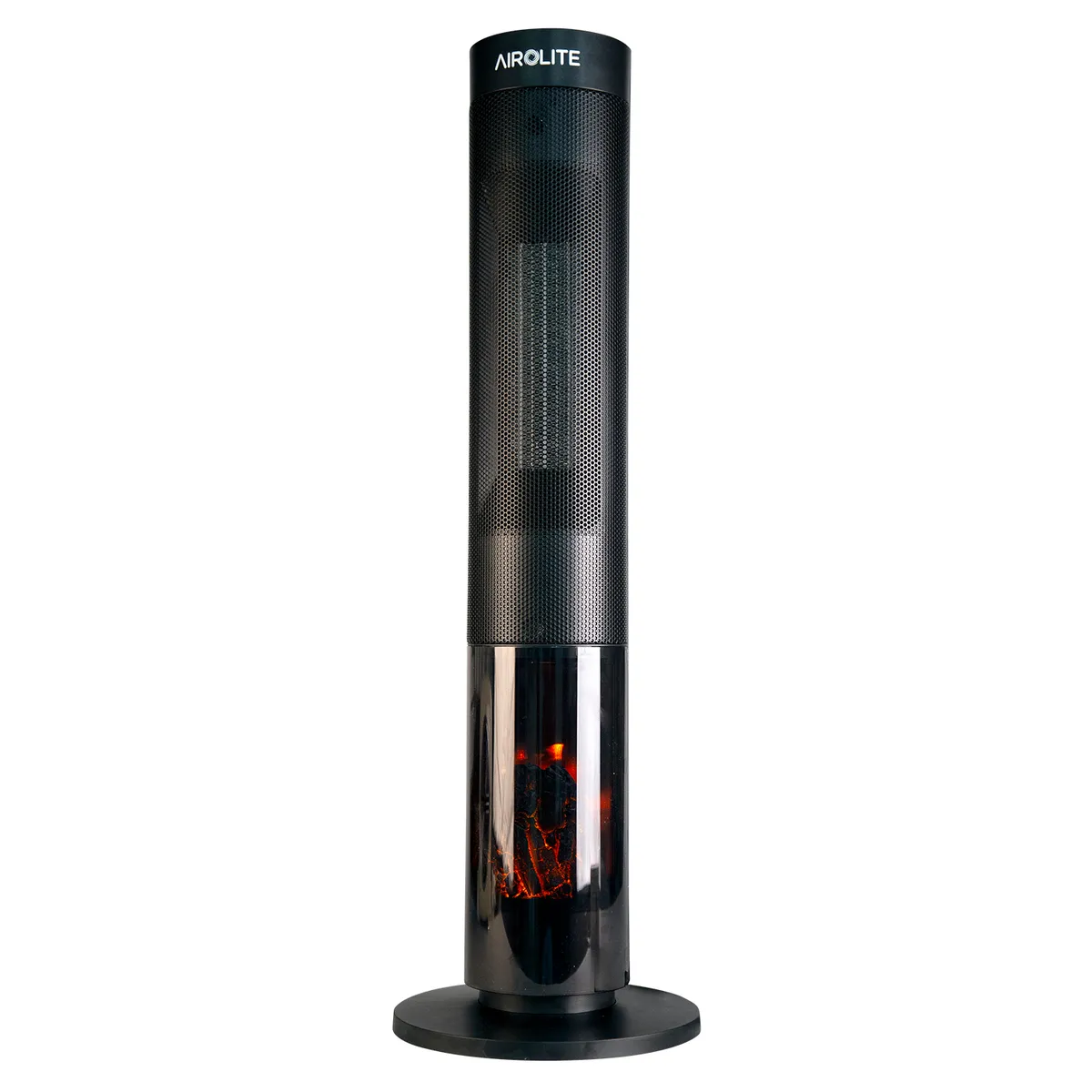 AIROLITE - PACK CHIMENEA ELECTRICA HTV 200R + TERMOVENTILADOR VINTAGE NEGRO HT RETRO 2000N