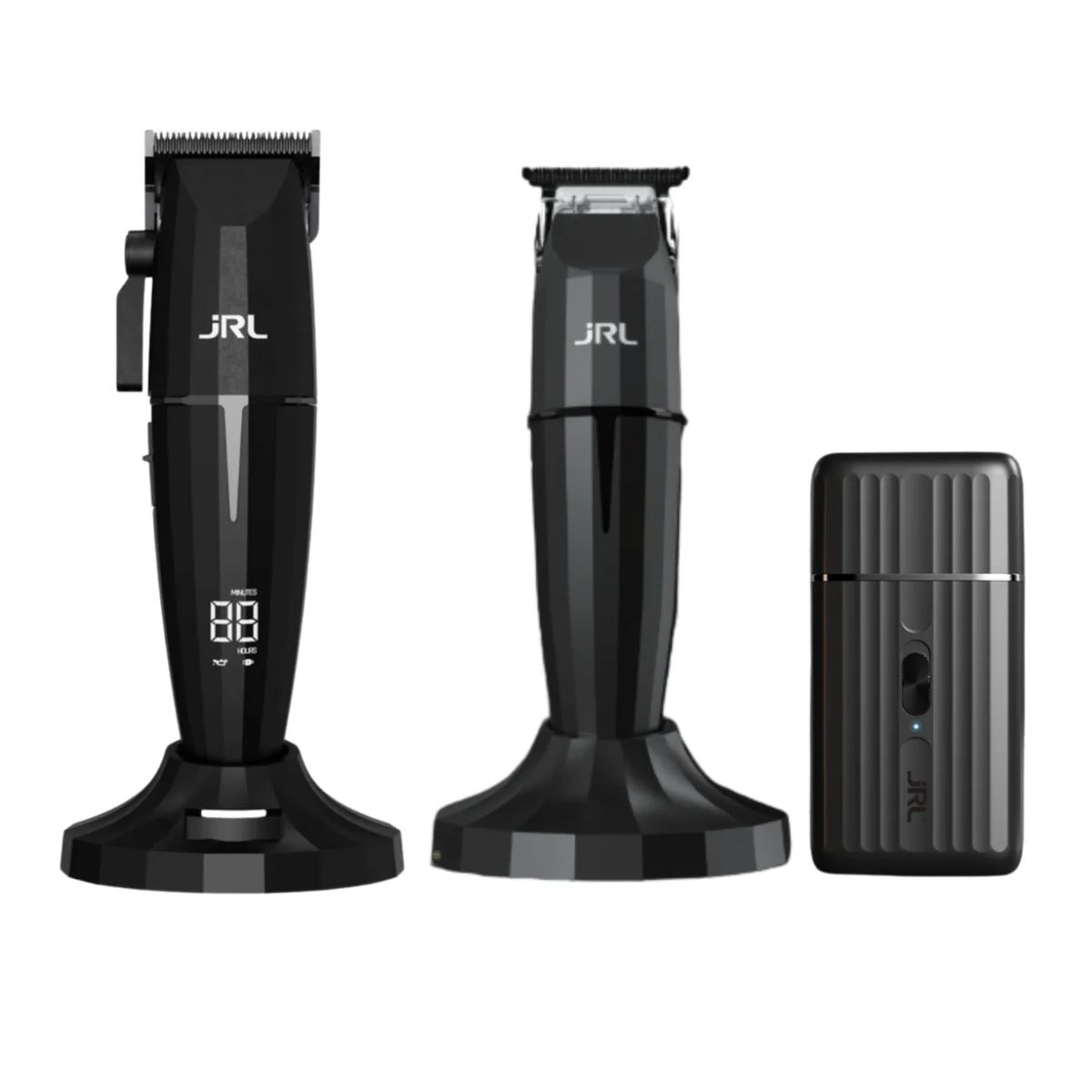 JRL PROFESSIONAL - Barber Combo JRL Onyx Negro Clipper Trimmer y Shaver