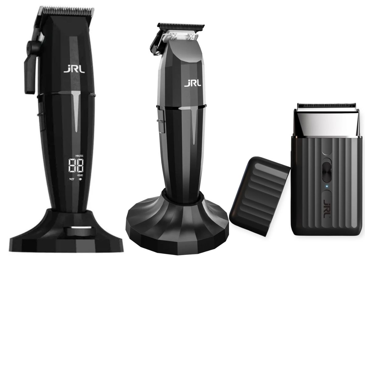 JRL PROFESSIONAL - Barber Combo JRL Onyx Negro Clipper Trimmer y Shaver