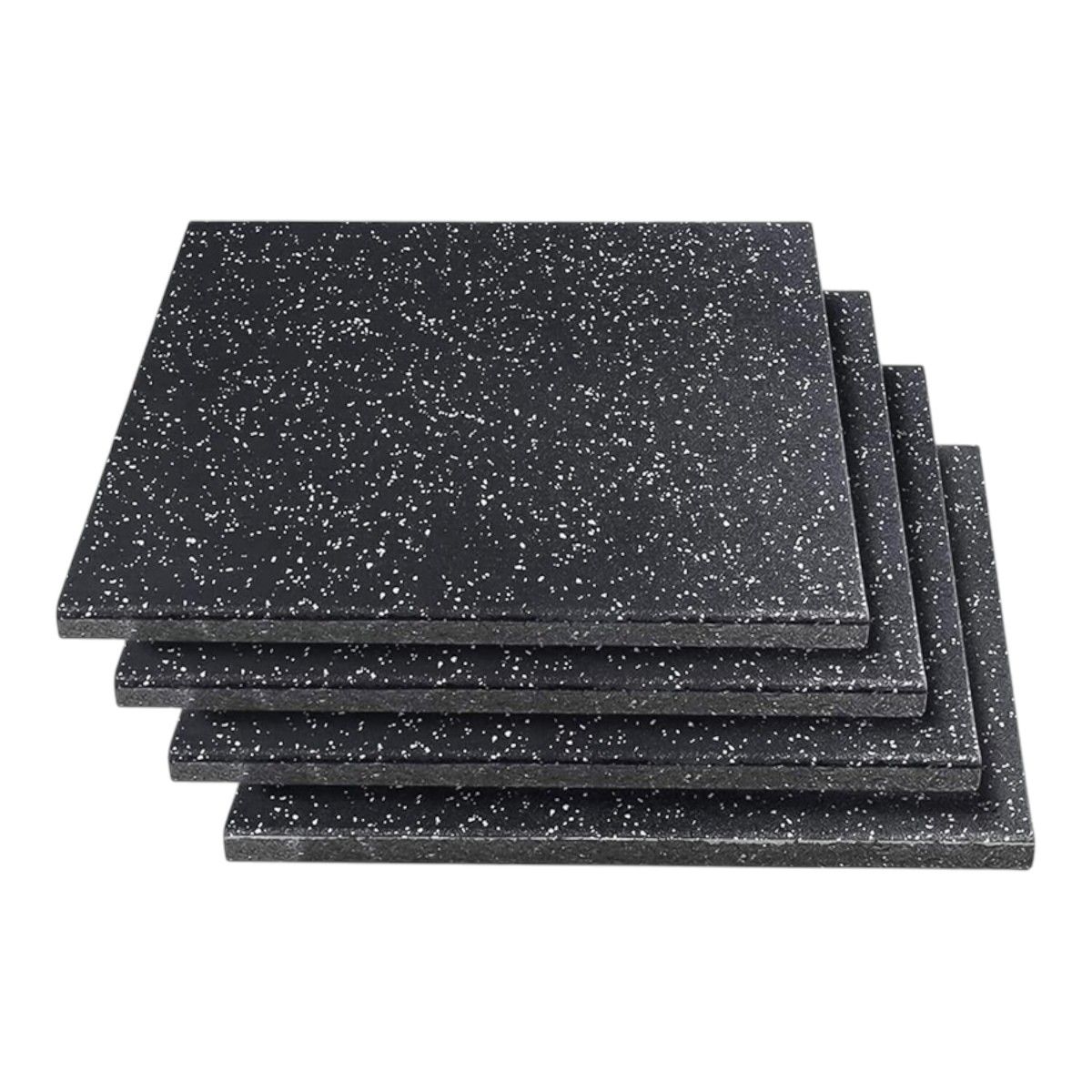 GENERICO - Pack x 4 Piso Caucho Gimnasio 50x50cm X Grosor 25mm - Azul