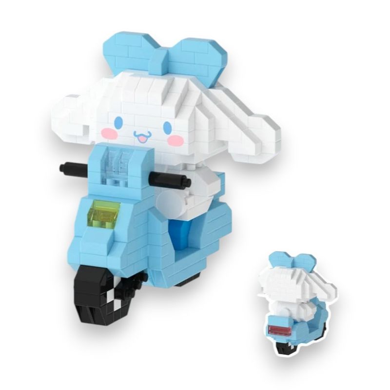 GENERICO - Mini Bloques Armables Cinnamonroll En Moto  Figura 3D sin caja