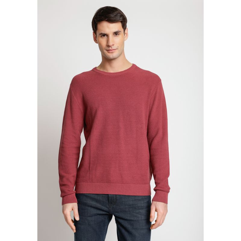 PERRY ELLIS - Sweater Hombre Cuello Redondo Rouge