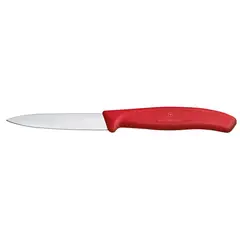 VICTORINOX - Cuchillo Mondador Rojo Hoja 8 Cm - Electromundo