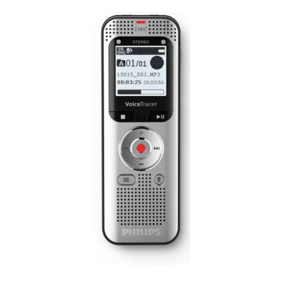 PHILIPS - Grabadora De Voz 8GB Jack 3.5 VoiceTracer DVT2050