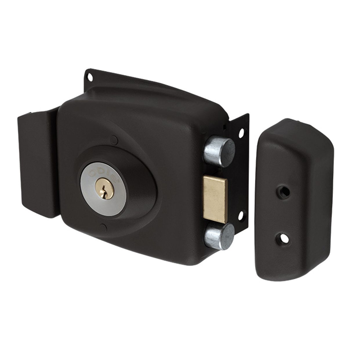 ODIS - Cerradura Sobreponer Odis 771 Puertas Madera - Negro