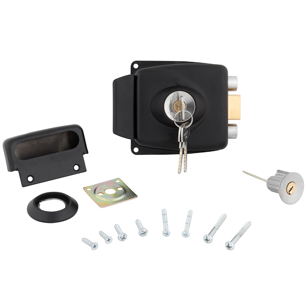 ODIS - Cerradura Sobreponer Odis 771 Puertas Madera - Negro