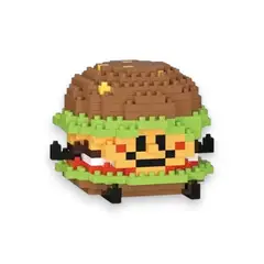 GENERICO - Mini Bloques Armables Hamburguesa Coleccionable sin caja