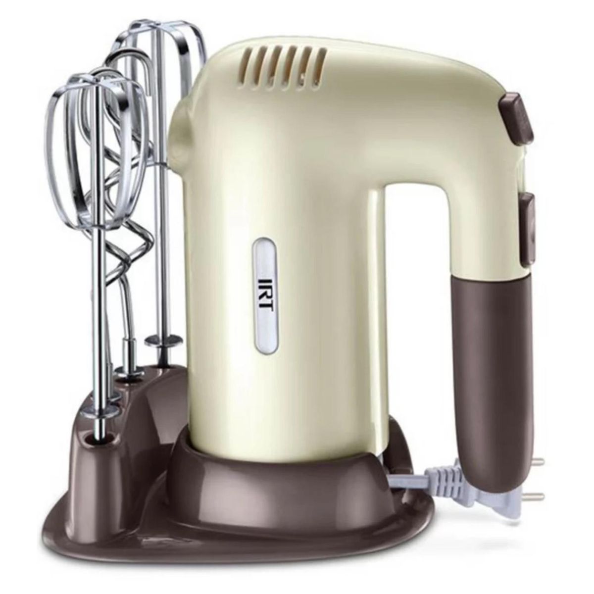 IRT - Batidora De Mano Con Pedestal 5V 200W Beige MIXRE01