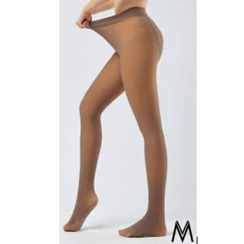 OMAS - Panty Efecto Piel Mujer para Invierno con Micropolar Térmicas