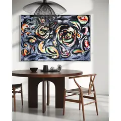GENERICO - Cuadro dorado decorativo abstracto 120 x 180