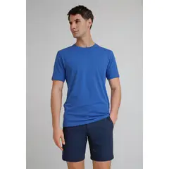 PERRY ELLIS - Polera Hombre Básica 100% Algodón Azul