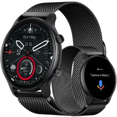 GENERICO - Smartwatch Hombre Sweet Black Pro Reloj Inteligente Android-iOS