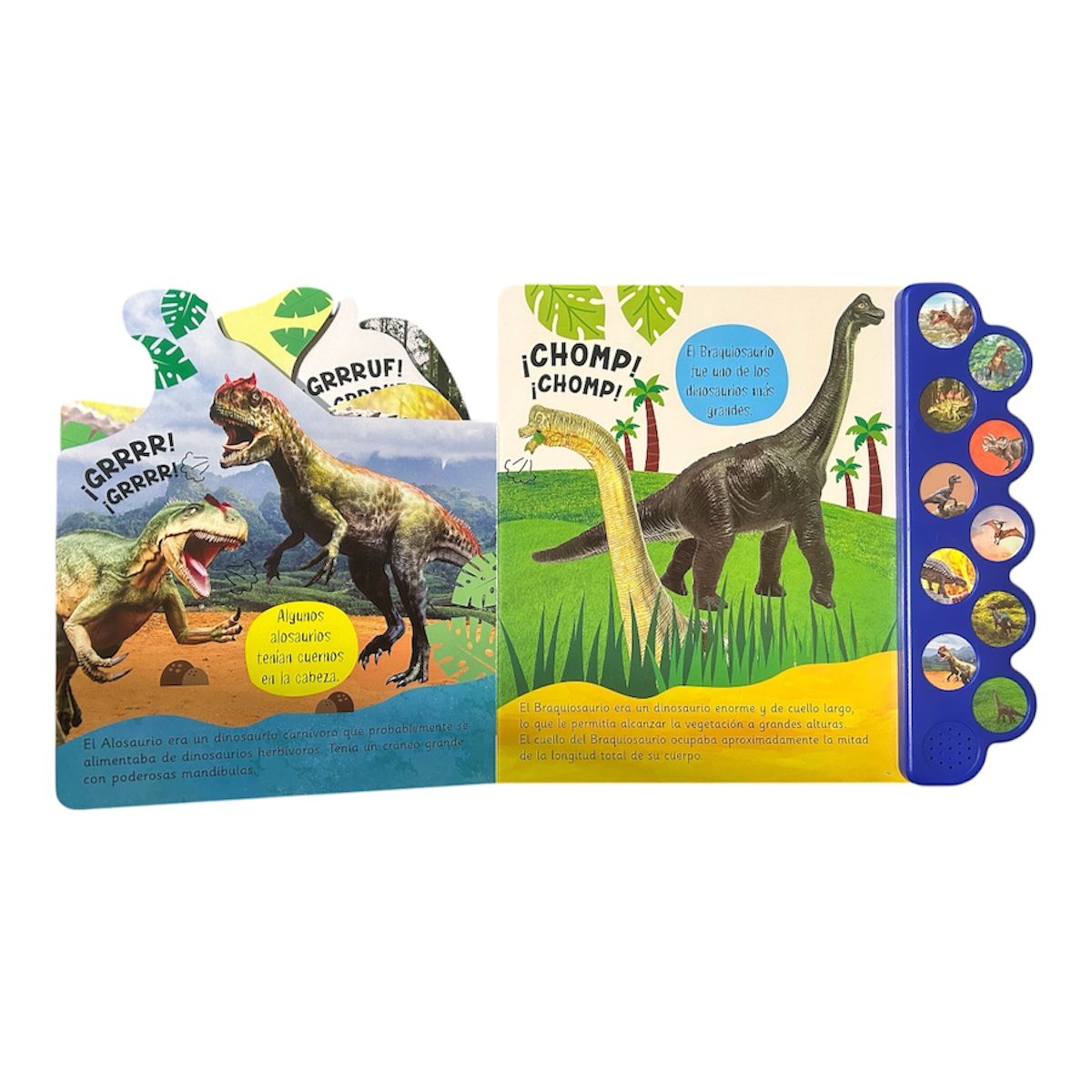 LEXUS - Libro Dinosaurios Las Temibles Criaturas 10 Sonidos - Lexus