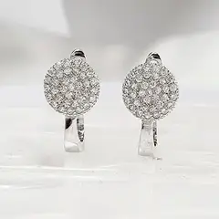 GENERICO - Aro Argolla de plata 925 con Circulo Microcircones