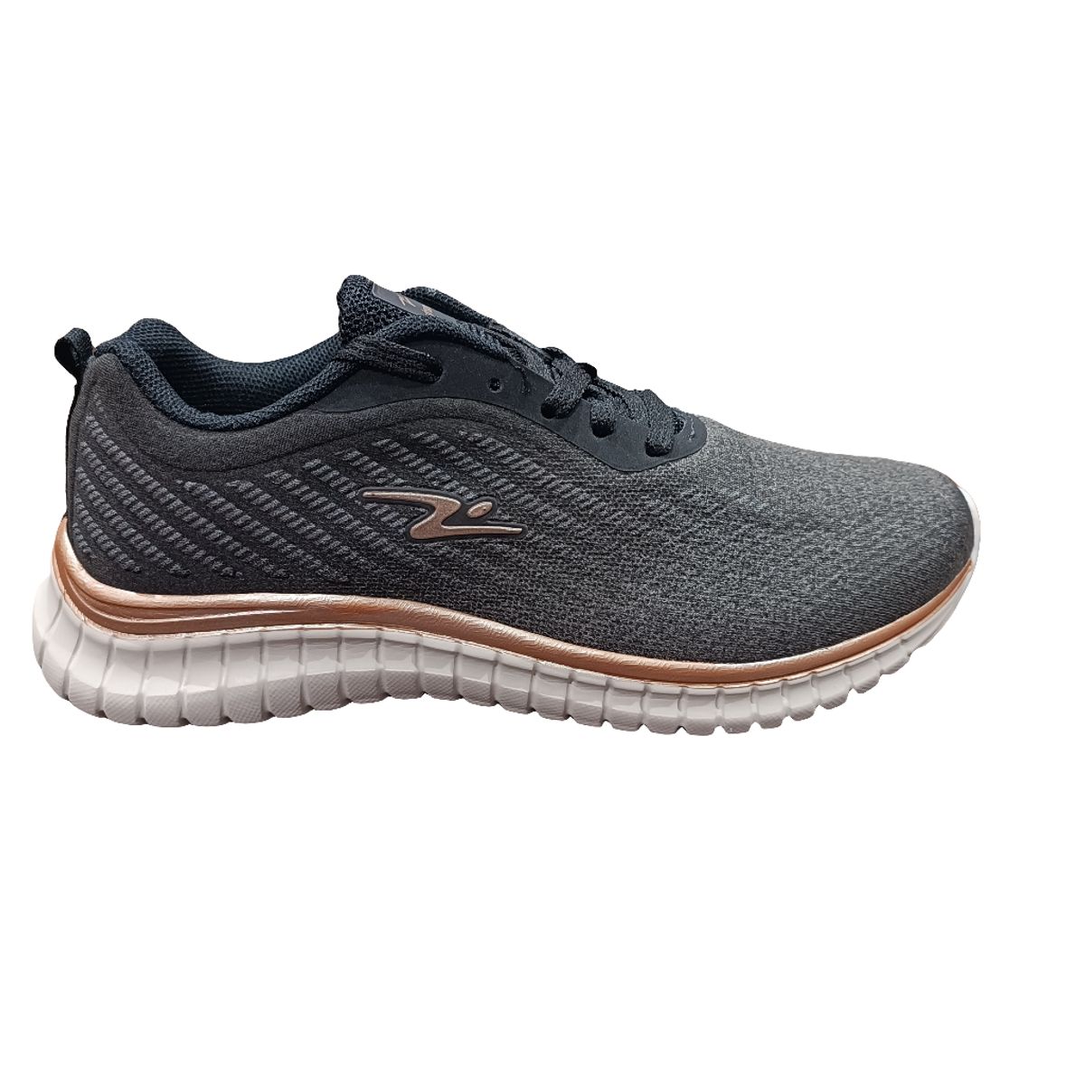POZATINI - ZAPATILLA DEPORTIVA MUJER NEGRO BRONCE 8614