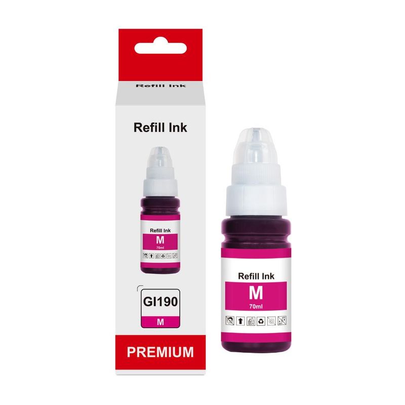 MYTONER - Tinta Alternativa Canon GI190 Magenta - Magenta