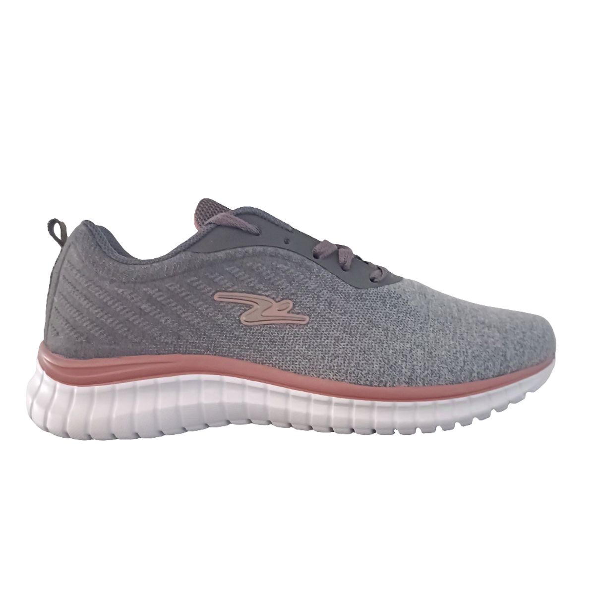 POZATINI - ZAPATILLA DEPORTIVA MUJER CENIZA ROSA 8614