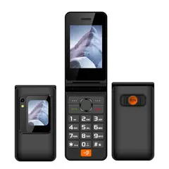 OWN - Telefono Senior Adulto Mayor Almeja 4G Negro
