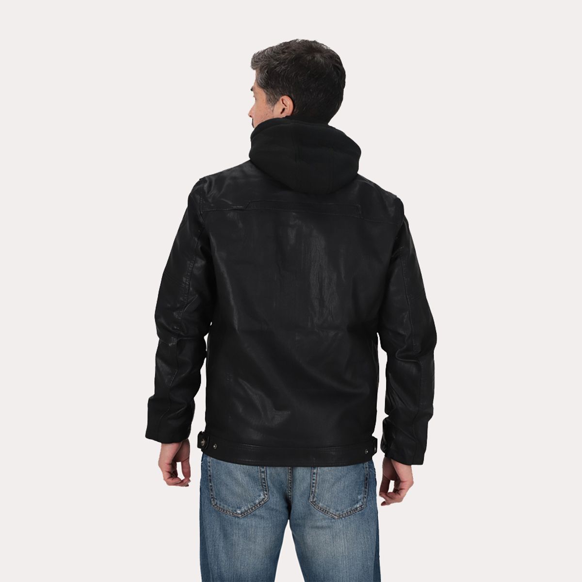 GANGSTER - Chaqueta Pu Blacktide Negro Gangster