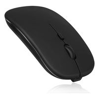 Mouse Inalámbrico Bluetooth Usb Para iPad Notebook Tablet Negro