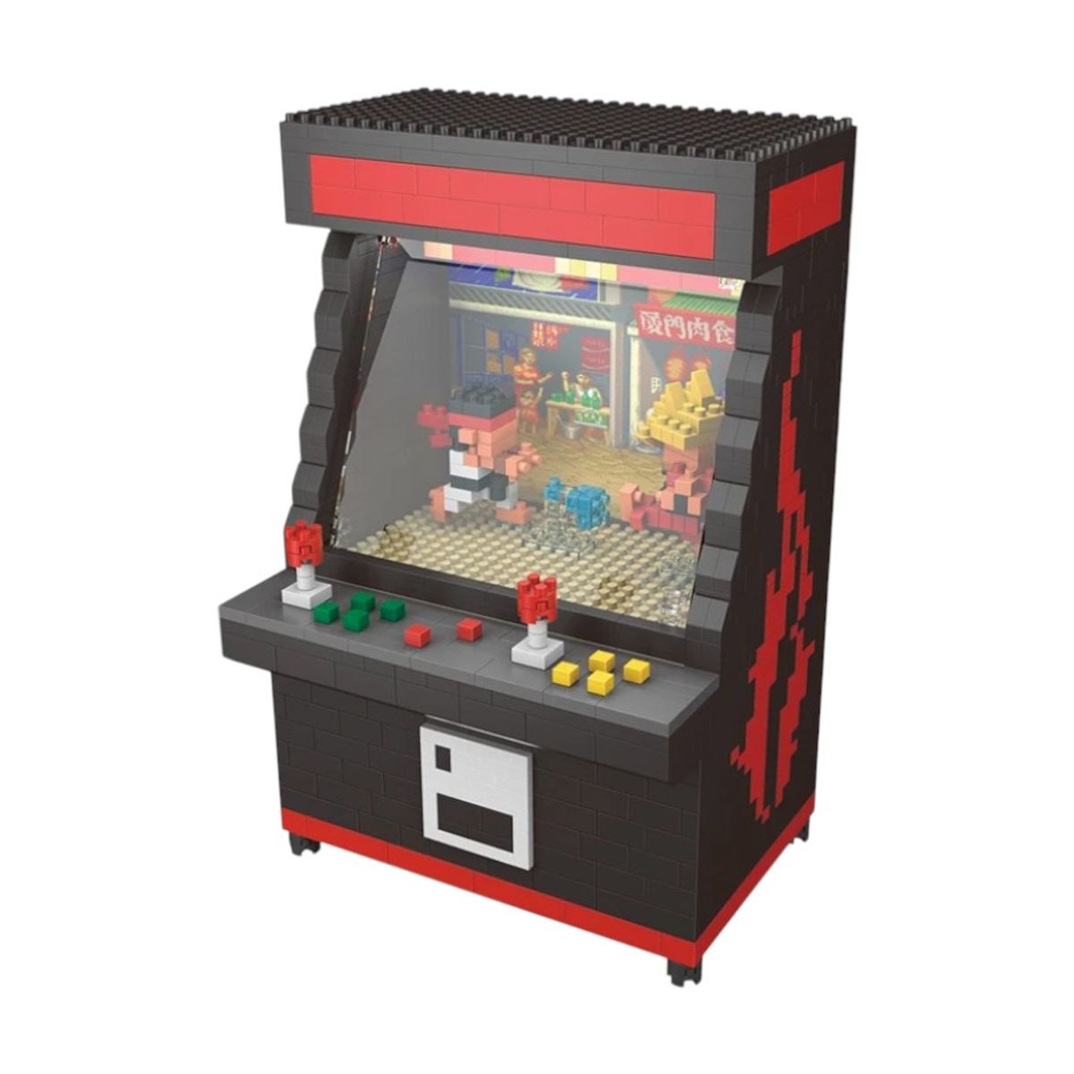 GENERICO - Mini Bloques Armables Arcade Street Fighter Consola Coleccionable Caja