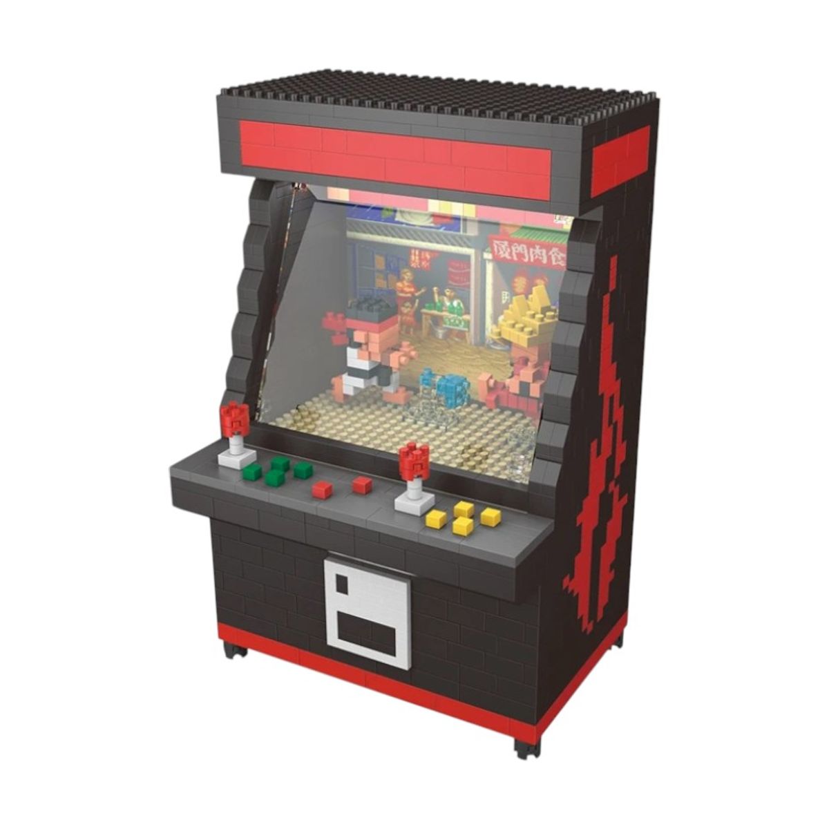 GENERICO - Mini Bloques Armables Arcade Street Fighter Consola Coleccionable Caja