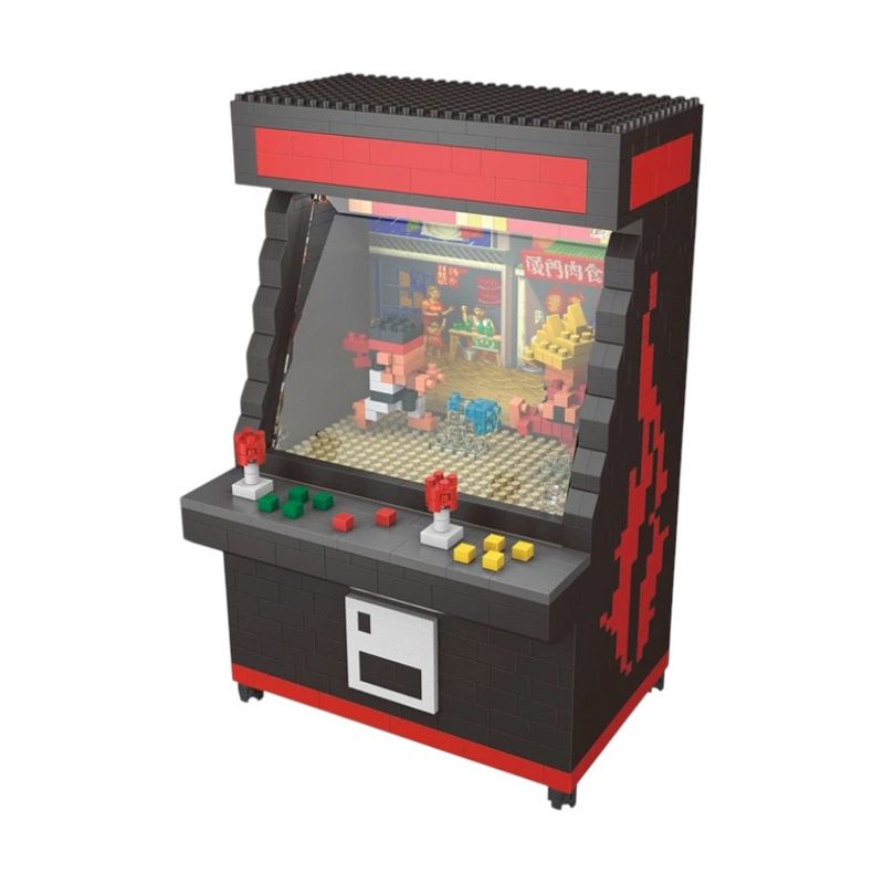GENERICO - Mini Bloques Armables Arcade Street Fighter Consola Coleccionable Caja