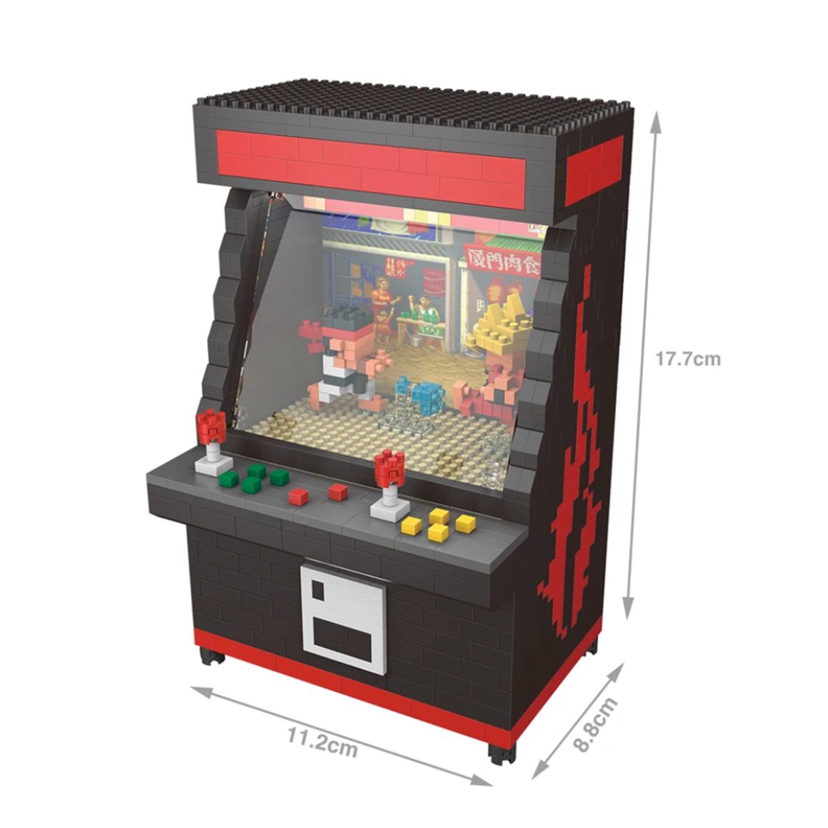 GENERICO - Mini Bloques Armables Arcade Street Fighter Consola Coleccionable Caja