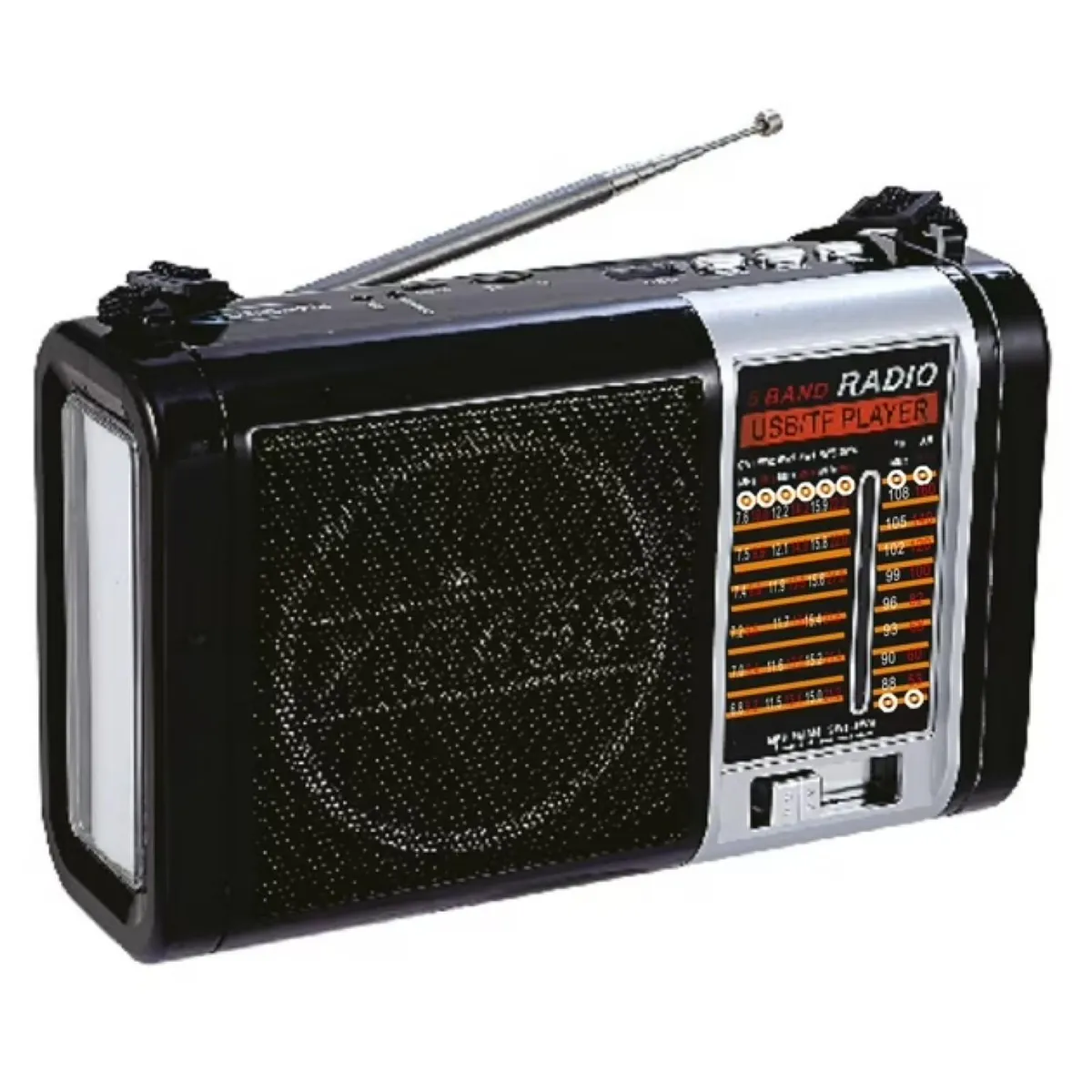 TECNOLAB - Radio Portatil Recargable Solar LED USB AM FM SW
