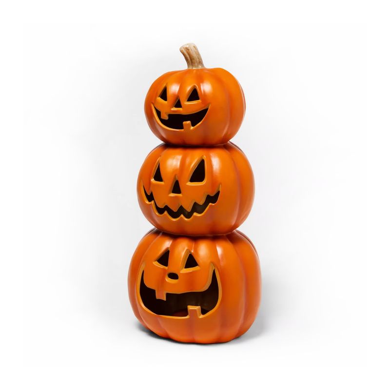 FRANK & MORTIS - Triple Calabaza con Luz Led 50 x 24 cm