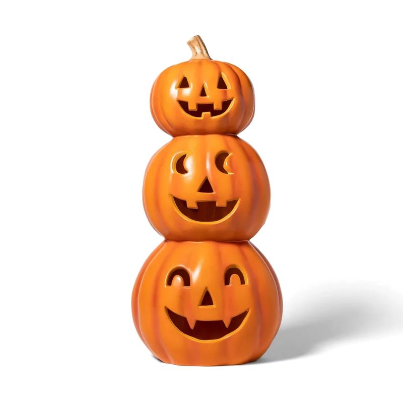 FRANK & MORTIS - Triple Calabaza con Luz Led 53 x 24 cm