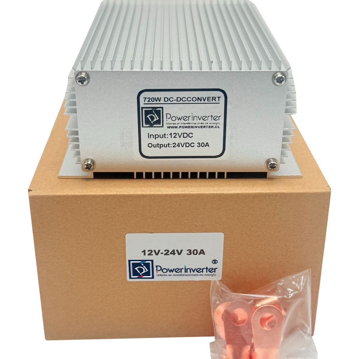 GENERICO - CONVERTOR DCDC- ELEVADOR DE VOLTAJE 12V A 24VDC 720W 30A BOOST CONVERTER