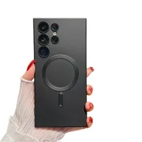 Carcasa Magsafe para Samsung S25 Ultra Metalizada Negro