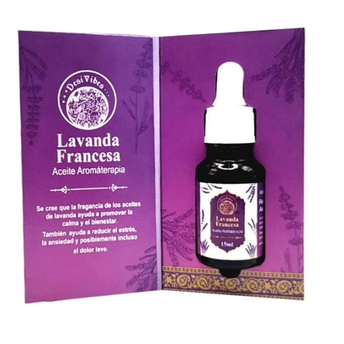 GENERICO - Aceite Esencial Aromaterapia de Lavanda 15ml - Desi Vibes