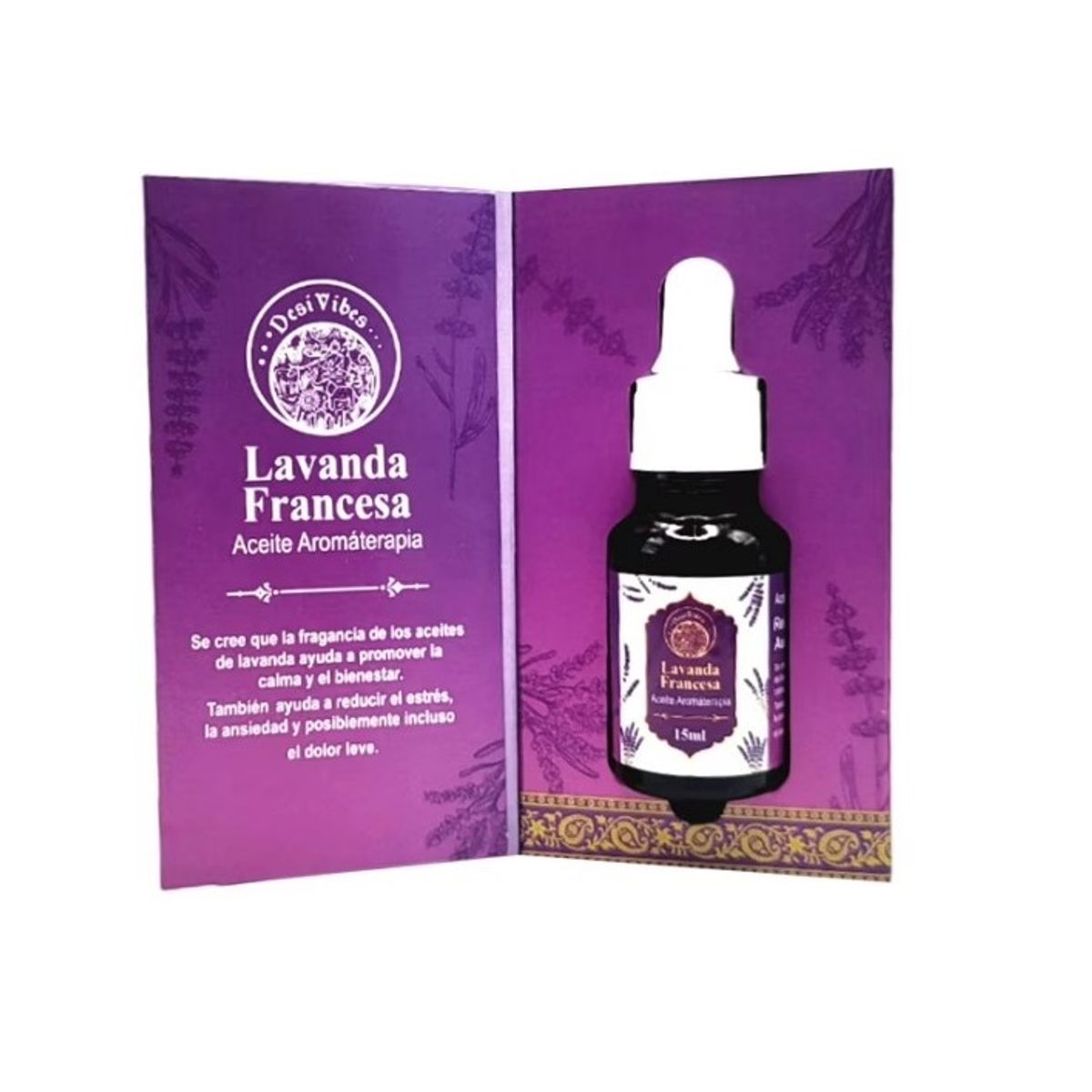 GENERICO - Aceite Esencial Aromaterapia de Lavanda 15ml - Desi Vibes