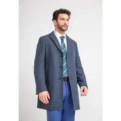 TRIAL - Abrigo hombre formal classic azul marino