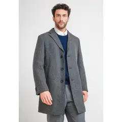 TRIAL - Abrigo hombre formal classic gris