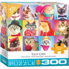 EUROGRAPHICS - 8300-5606 SILLY CATS PUZZLE 300 PIEZAS