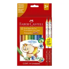 FABER-CASTELL - Lápices de colores jumbo Faber 2 grafitos