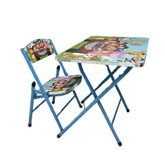 GENERICO - Mesa + Silla Plegables Escritorio Ajustable Para Niños VARON